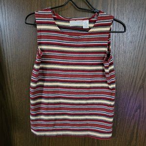 EUC Vintage Studio Works Nautical Striped Tank Top Size Medium